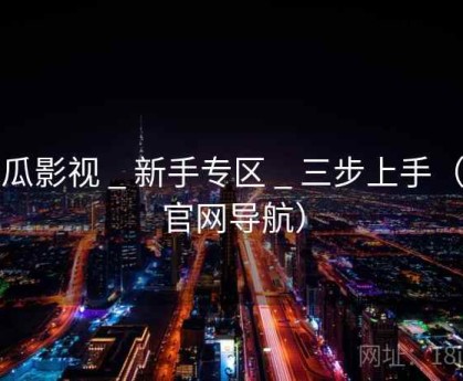 木瓜影视 _ 新手专区 _ 三步上手（非官网导航）