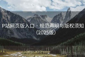 P站网页版入口 · 规范声明与版权须知（2025版）