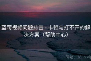 蓝莓视频问题排查 - 卡顿与打不开的解决方案（帮助中心）