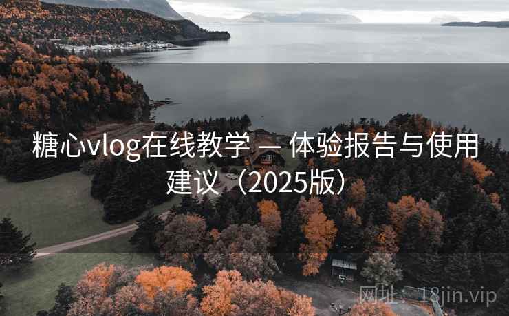 糖心vlog在线教学 — 体验报告与使用建议（2025版）